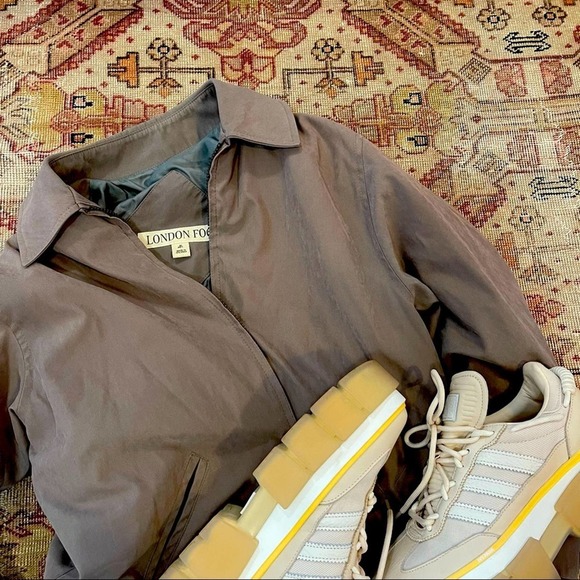 London Fog Mauve Jacket Size Medium Petite - Picture 1 of 5